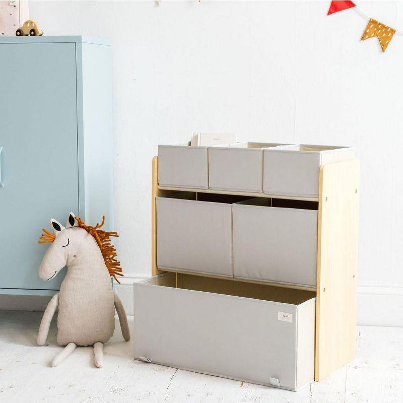 3 Sprouts - Toy Organizer Storage Unit with 6 Bins