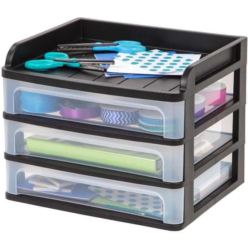 IRIS USA, Inc. Plastic Stackable Desk Organizer