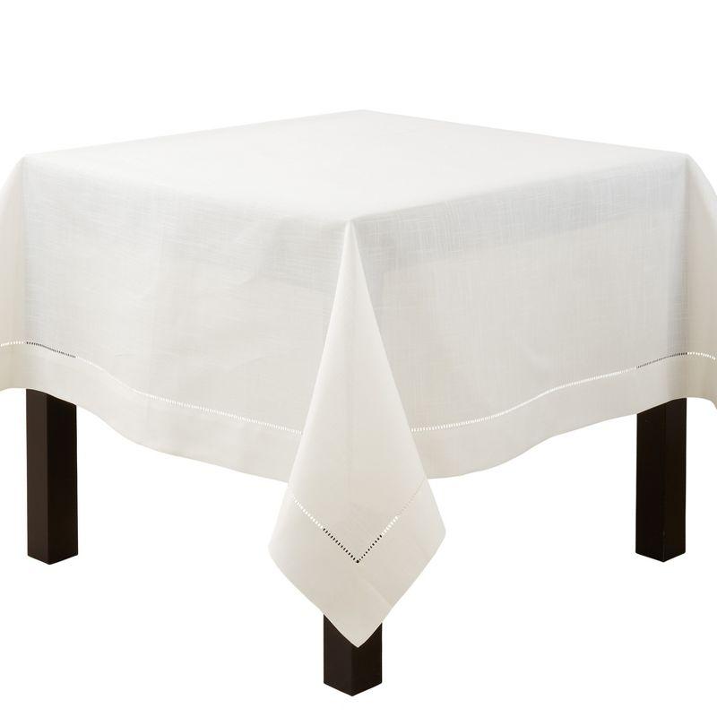 Saro Lifestyle Classic Hemstitch Border Tablecloth