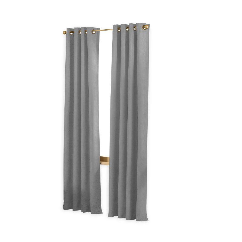 Winston Porter Curtainworks Boehme Solid Room Darkening Grommet Single Curtain Panel