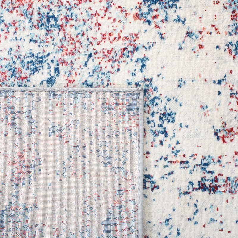 Brentwood BNT822 Power Loomed Area Rug - Navy/Red - 5'3"x7'6" - Safavieh.