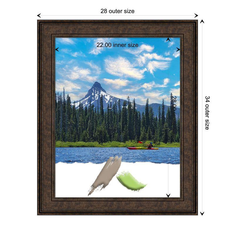 Amanti Art Ridge Bronze Picture Frame Opening Size 22x28 in.