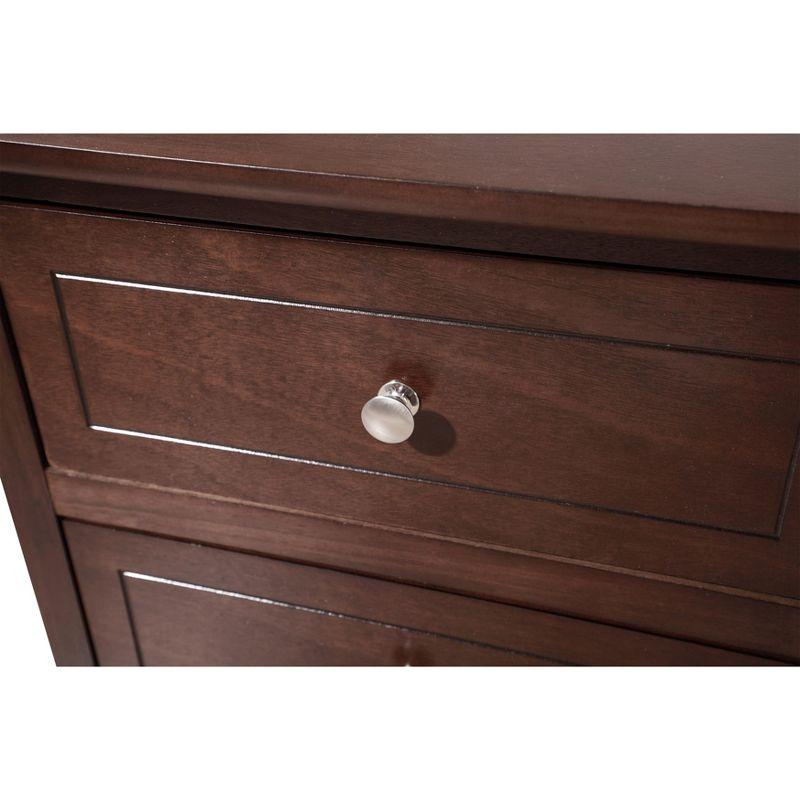Passion Furniture Daniel 3-Drawer Cappuccino Nightstand (25 in. H x 19 in. W x 15 in. D)