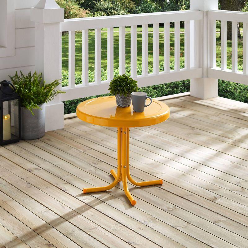 Crosley Retro Metal Patio Side Table