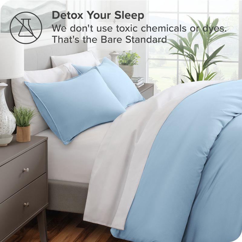 Light Blue Ultra-Soft Microfiber Twin/Twin XL Duvet Cover Set