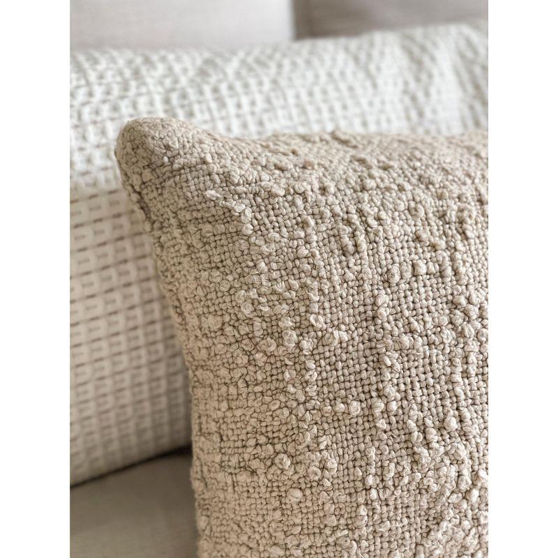 Cozy Textured Cotton Reversible Pillow Cover