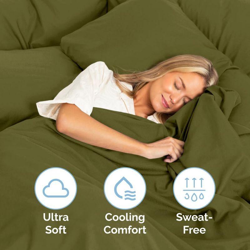CGK Linens 4 Piece Sheet Set Premium Cooling, Soft & Wrinkle Free Sheet Set