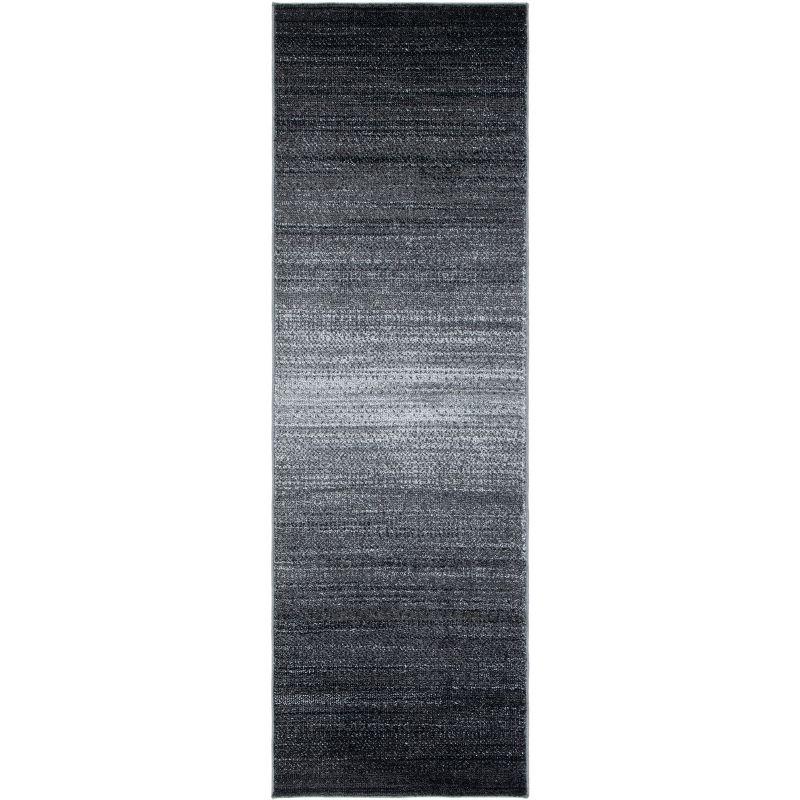 Adirondack ADR183 Machine Made Indoor Runner - Dark Gray/Light Gray - 2'-6"x6' - Safavieh