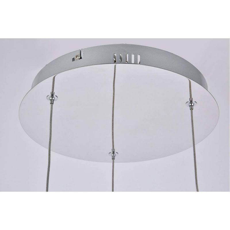 Elegant Lighting Amherst Collection LED 3-light chandelier 12in x 9in chrome finish