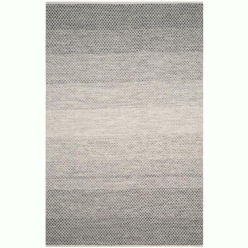 Montauk MTK601 Hand Woven Indoor Area Rug - Black/Ivory - 6'x9' - Safavieh.