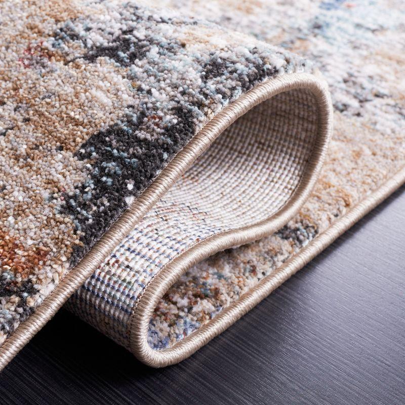Jasmine JSM341 Power Loomed Area Rug - Beige/Light Blue - 5'3"x5'3" - Safavieh.