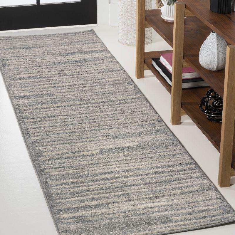 Khalil Modern Berber Stripe Indoor Area Rug - JONATHAN Y