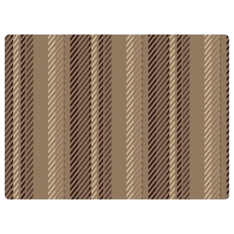 3'x4' Stripe 9 to 5 Desk Chair Mat Brown - Bungalow Flooring: Stain & Skid-Resistant Indoor Floor Mat, Low Pile
