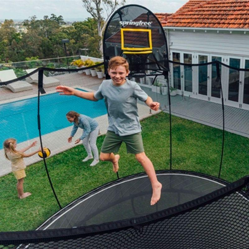 SpringfreeTrampoline Springfree Trampoline Kids Outdoor Large Oval 8 x 13' Trampoline with Enclosure