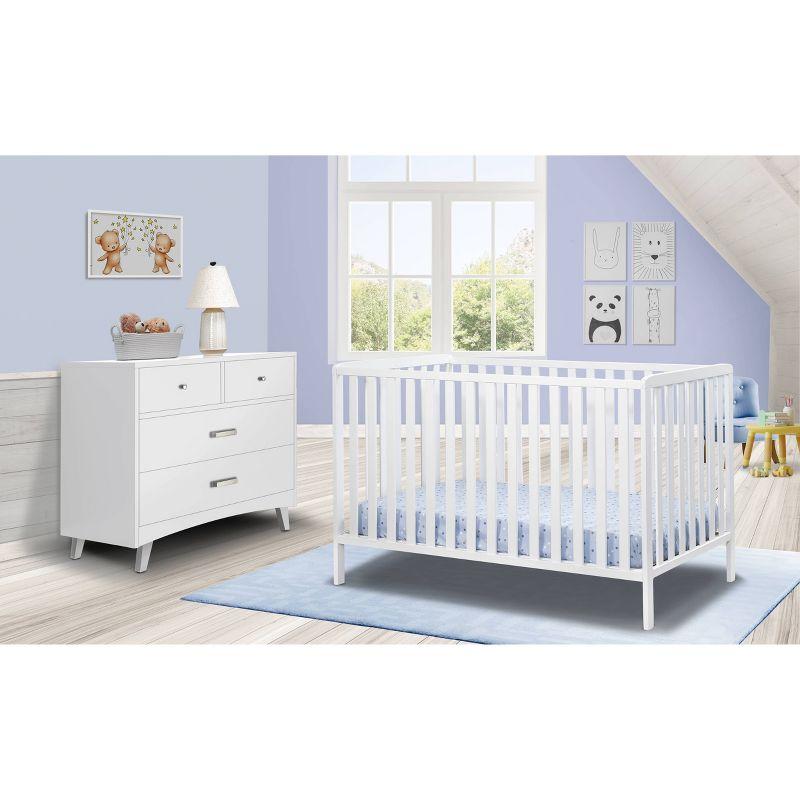 Sorelle Adrian 3-in-1 Convertible Crib - White