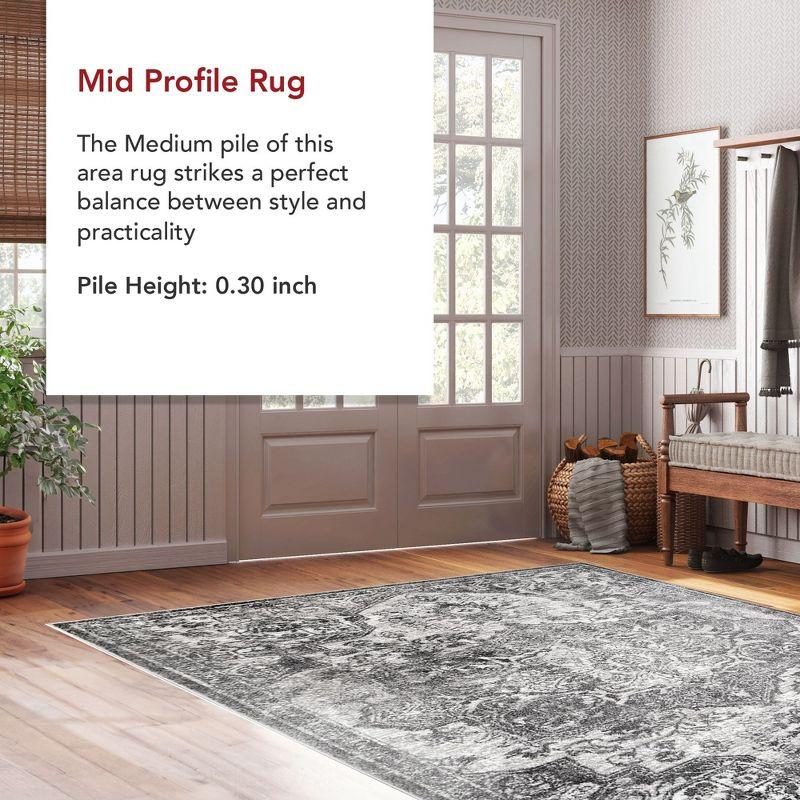 Nuloom Maryanne Geometric 9x12 Indoor Area Rug for Living Room Bedroom Dining Room Kitchen, Grey/Ivory
