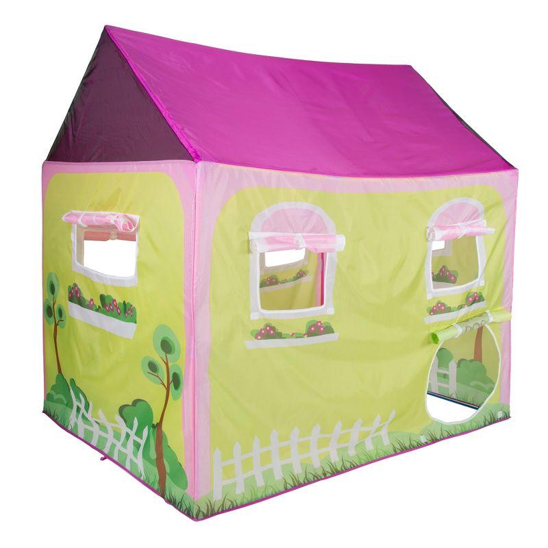 Pink and Yellow Cottage House Kids Play Tent 58" x 48"