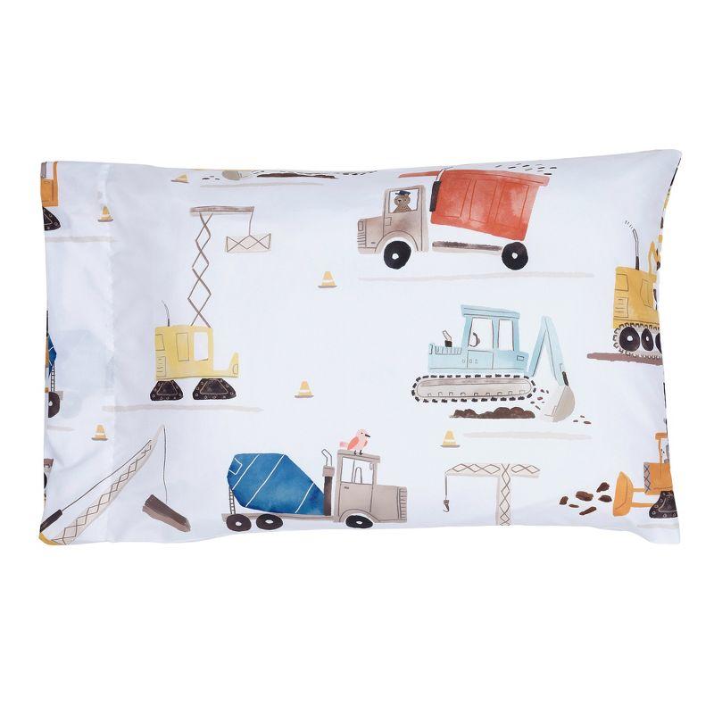 Bedtime Originals Construction Zone Transportation Twin Sheets & Pillowcase Set