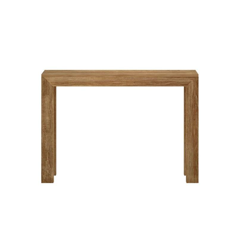 Plank+Beam 46" Modern Solid Wood Console Table, Narrow Entryway Table, Behind The Couch