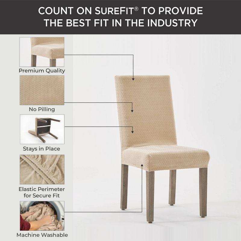 Sure Fit Box Cushion Dining Chair Slipcover