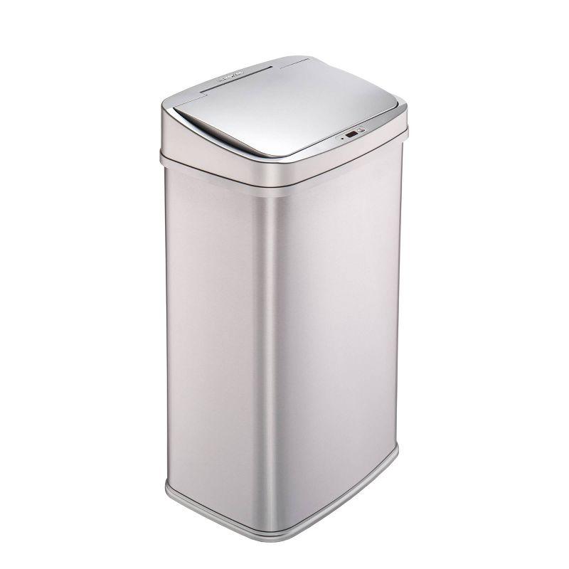 Nine Stars 13.2 Gallon Stainless Steel Motion Sensor Trash Can