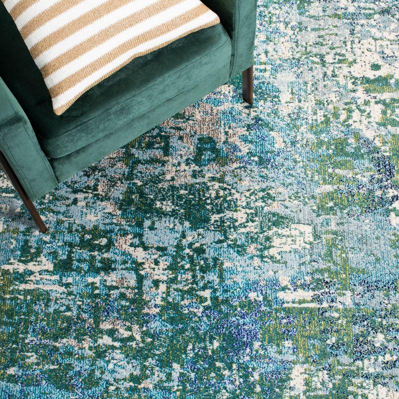 Madison MAD471 Power Loomed Indoor Area Rug - Green/Turquoise - 5'3"x7'6" - Safavieh