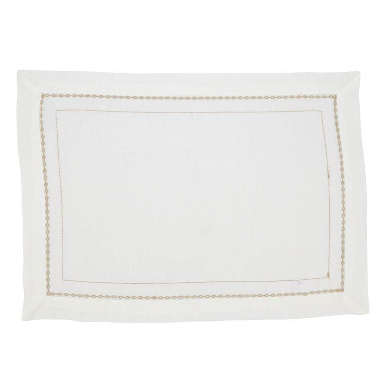 Polyester No Pattern Rectangle Placemat (Set of 4)