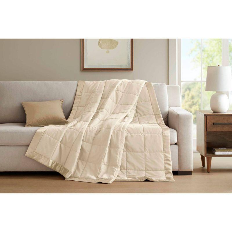 Madison Park Lightweight Down Alternative Blanket with Satin Trim