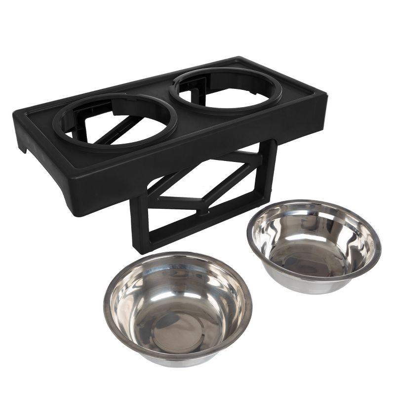 PETMAKER 2 Dog Bowls with Adjustable Stand