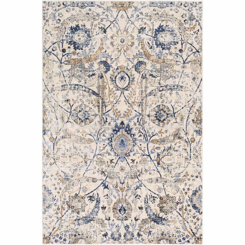 Livabliss Indigo 5'3"x7'3" Rectangle Woven Indoor Area Rugs Denim