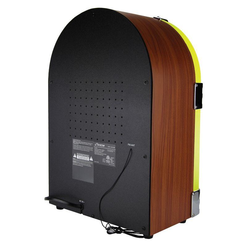 Victor Bluetooth Jukebox Speaker with FM Radio & Multicolor LED Lighting