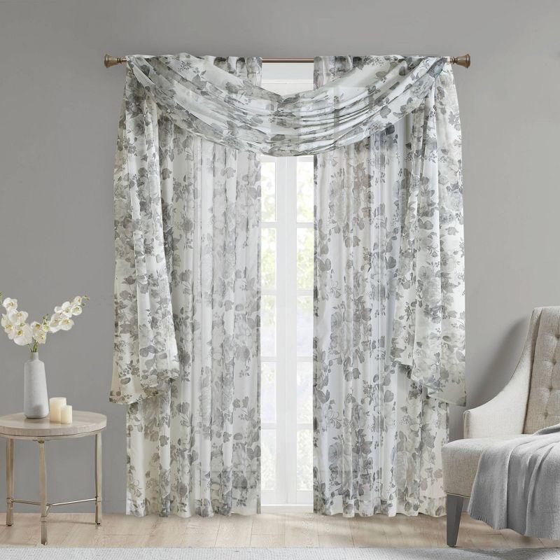 Madison Park Simone Marcus Sheer Curtain Panel
