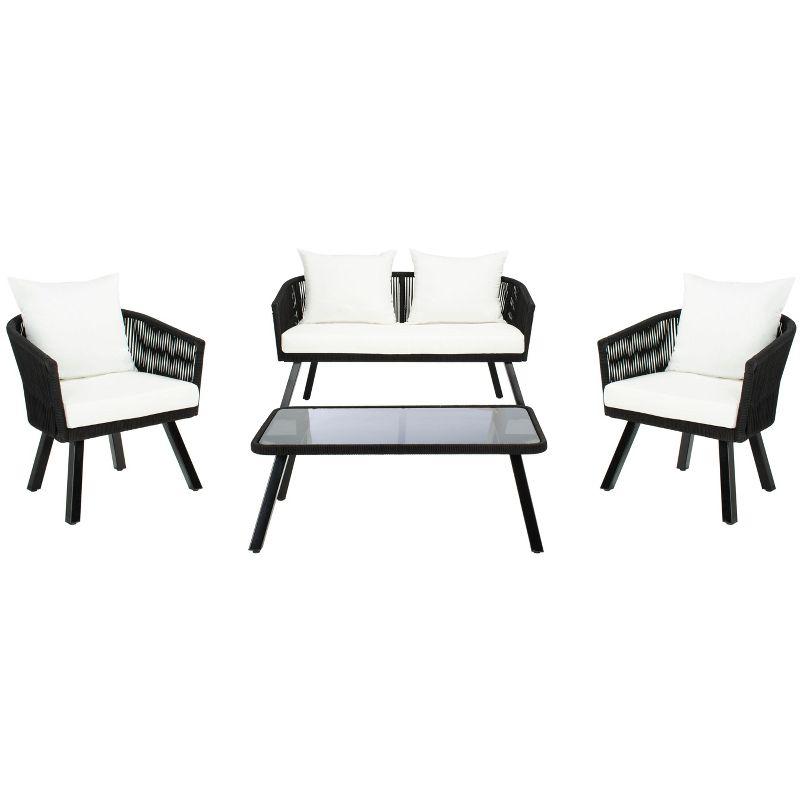 Highland Dunes Oropeza 4 - Person Patio Conversation Sets with Cushions