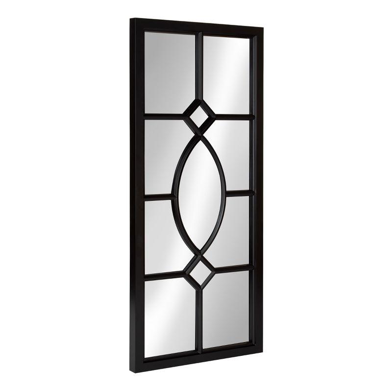 13&#34; x 30&#34; Cassat Framed Wall Accent Mirror Black - Kate and Laurel