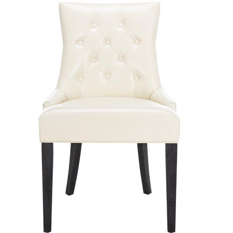Abby 19''H Tufted Side Chairs (Set of 2)- Flat Cream - Safavieh