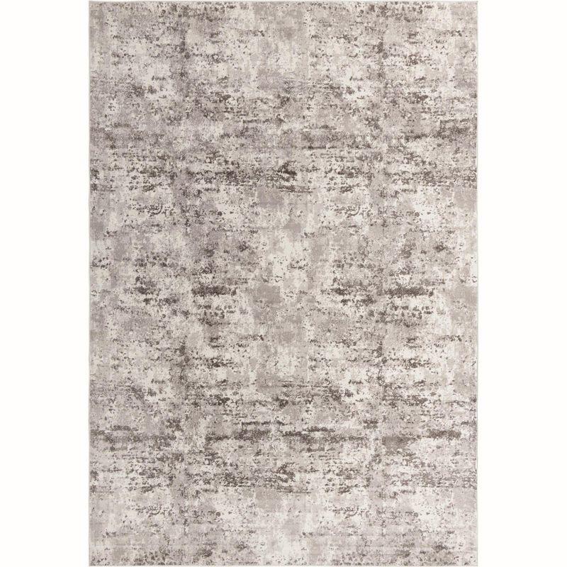 Unique Loom Eos Collection Area Rug - Borealis (10'  x 14' Rectangle Stone Gray/Ivory)