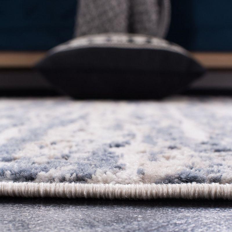 Amelia ALA768 Power Loomed Area Rug - Ivory/Blue - 4'x6' - Safavieh.