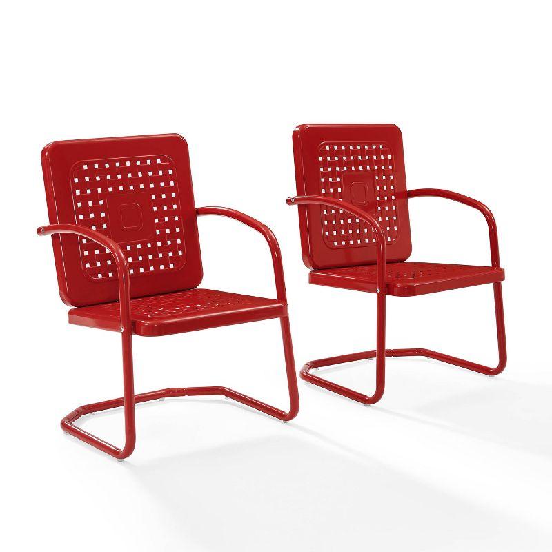 2pk Bates Outdoor Steel Arm Chairs - Crosley