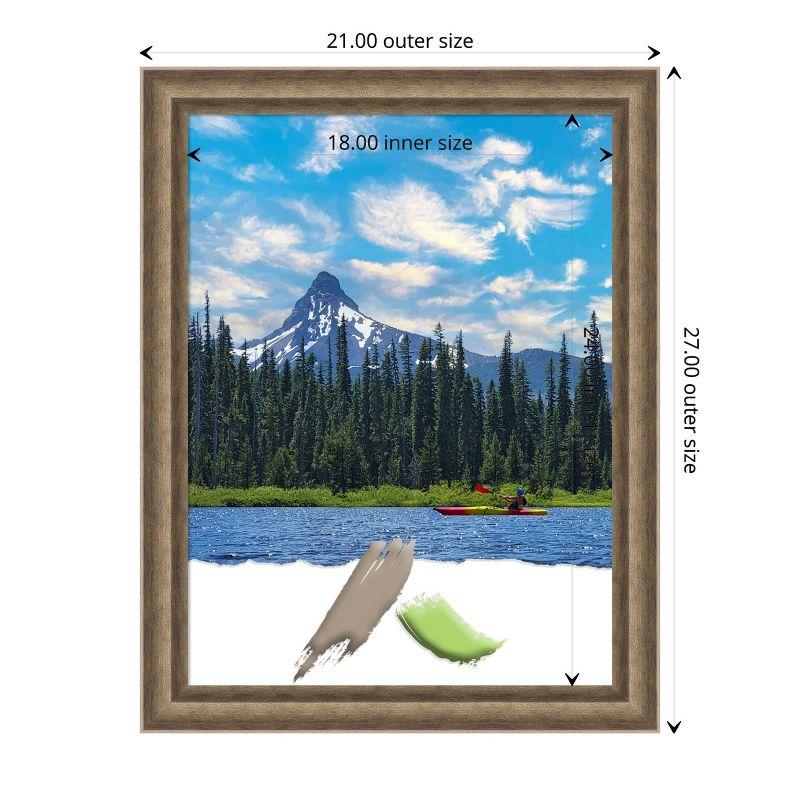 Amanti Art Angled Bronze Wood Picture Frame Opening Size 18x24 in.