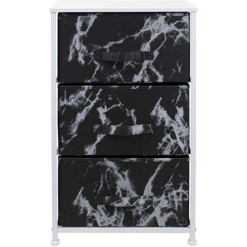 Sorbus Sorbus 3 Drawers Nightstand with Steel Frame and Wood Top
