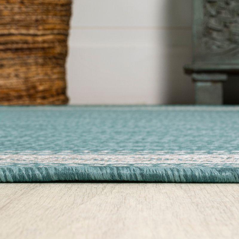 Lucia Classic Diamond Border Indoor/Outdoor Area Rug - JONATHAN Y