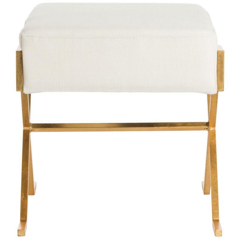 Luna Greek Key Bench - Light Beige - Safavieh