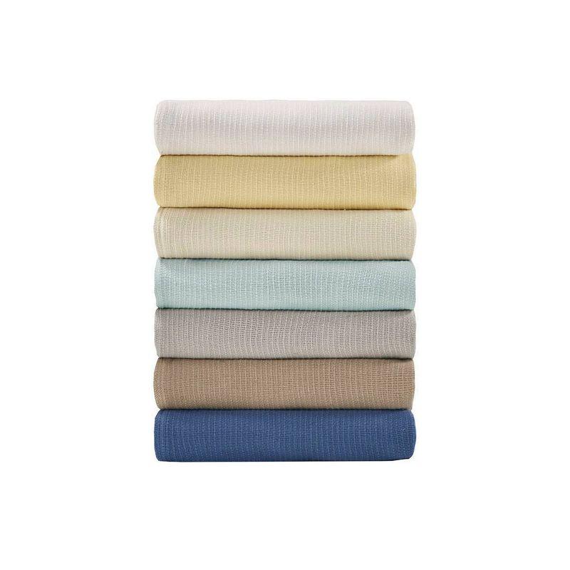 Freshspun Basketweave Cotton Bed Blanket