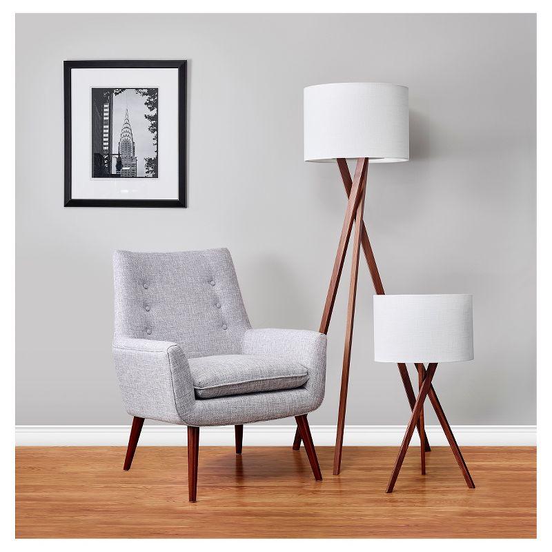 Harcourt Solid Wood Tripod Lamp