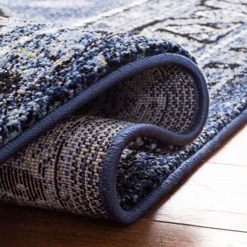 Vintage Hamadan VTH252 Power Loomed Accent Rug - Blue/Grey - 2'7"x5' - Safavieh.
