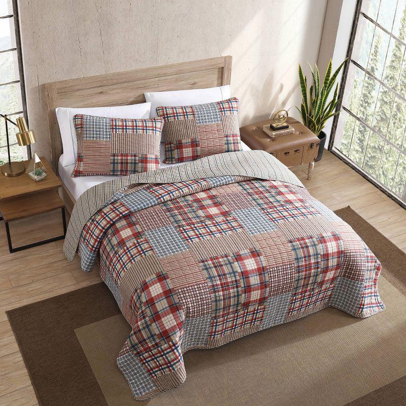 Hawthorne Reversible Quilt Set Brown - Eddie Bauer