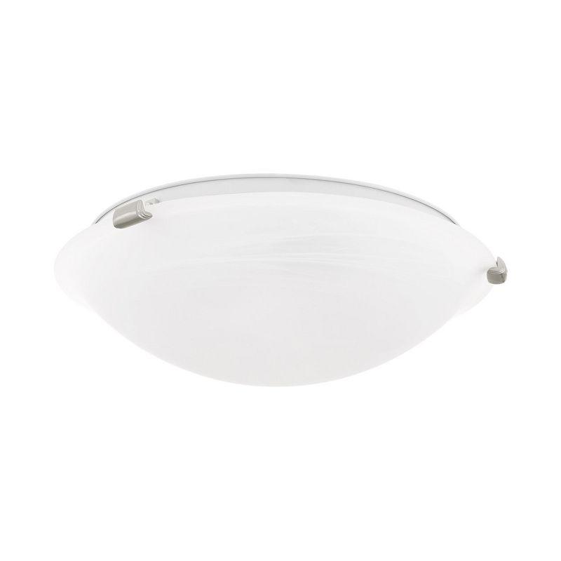 Livex Lighting Oasis 3 - Light Flush Mount in  Brushed Nickel