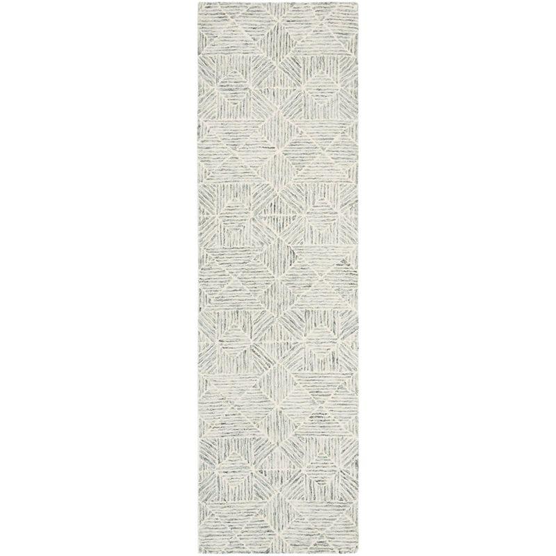 Abstract ABT763 Handmade Indoor Accent Rug - Green/Ivory - 2'-3"x4' - Safavieh