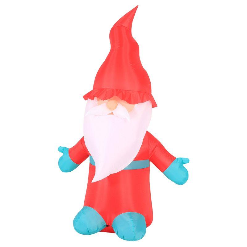 Occasions AIRFLOWZ INFLATABLE CHRISTMAS GNOME  6 FT, ft Tall, Red