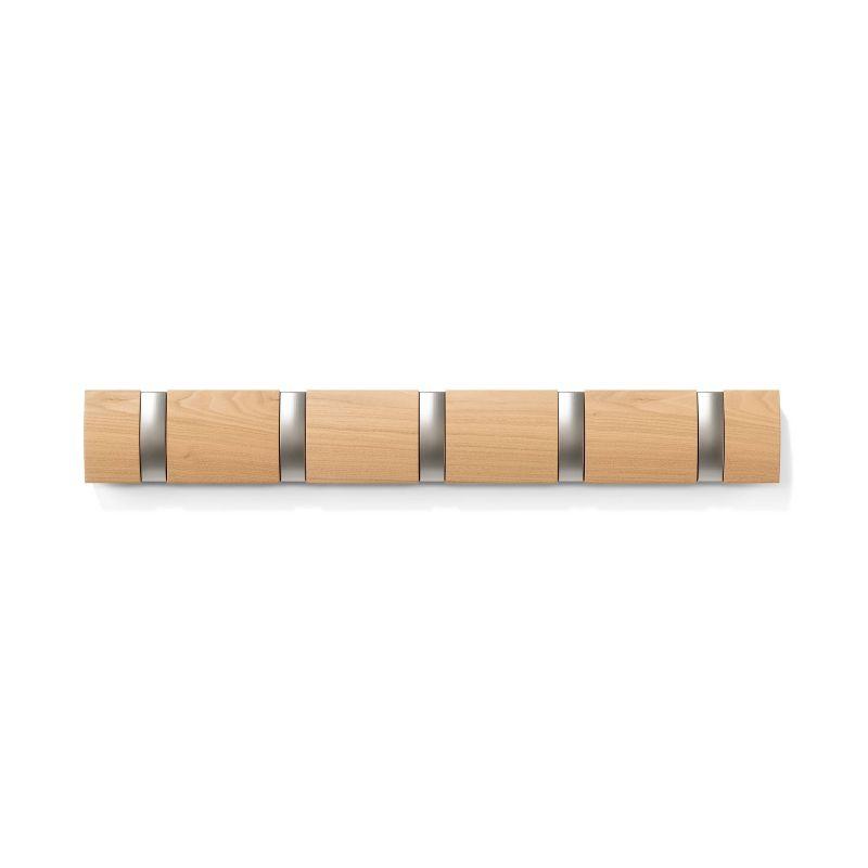 Flip 5 - Hook Solid Wood Coat Rack